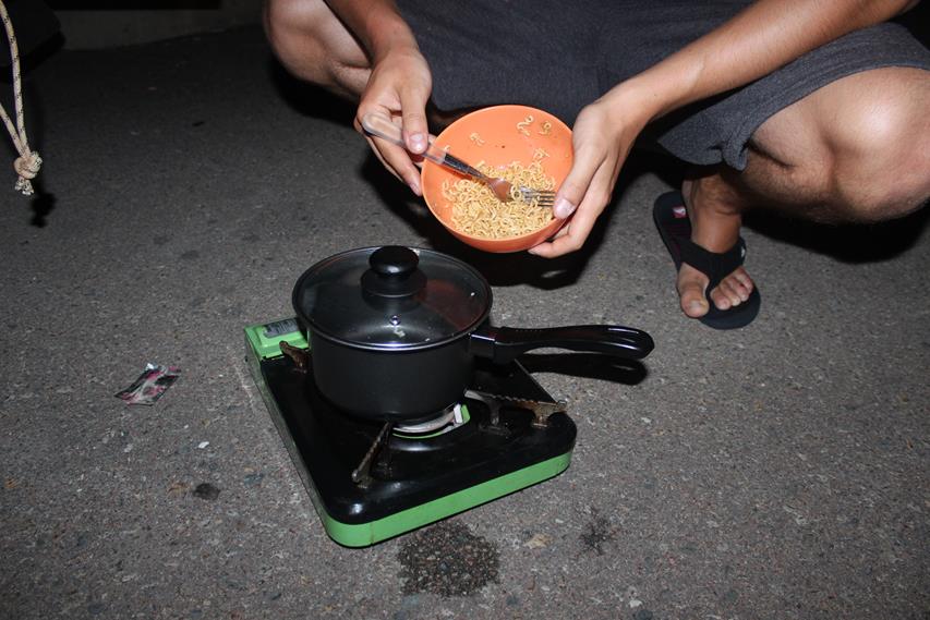 Backpacker Essen