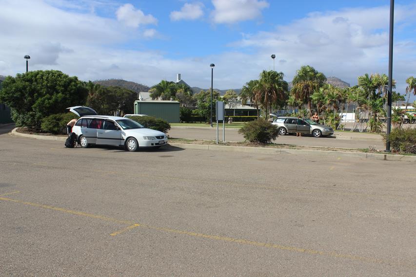 Backpacker Parkplatz