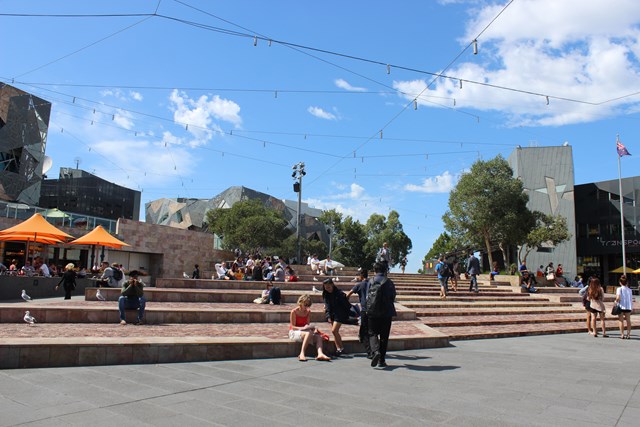 Meldbourne Stadt Australien