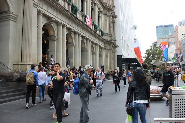 Strassenmusiker in Melbourne