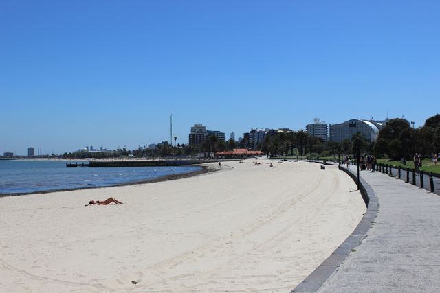 Strand in Australien St.Kilda